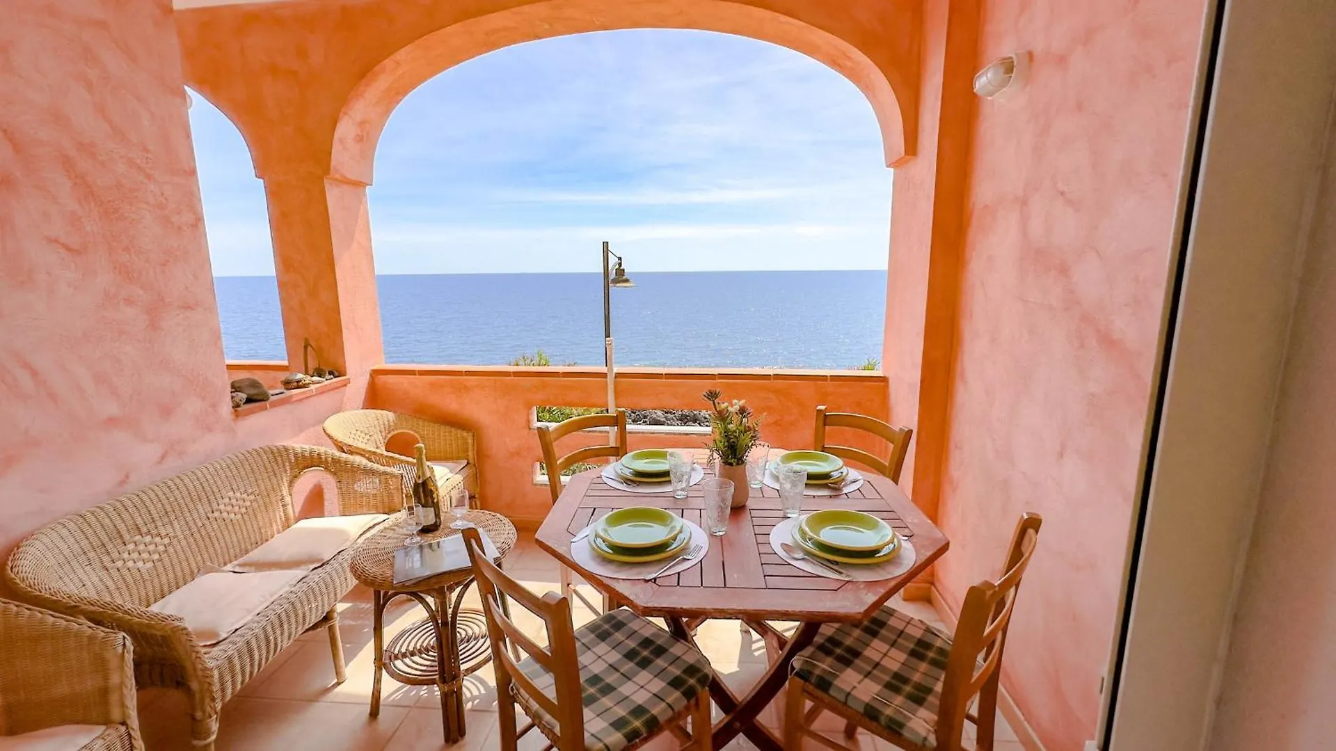 Апартаменты Appartamento Abba Durke Con Vista Sul Mare Кала-Гононе